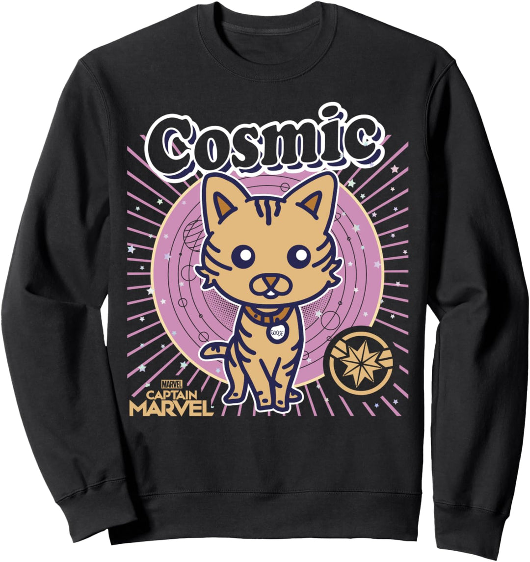 Captain Marvel Goose Cosmic Cartoon Sweatshirt