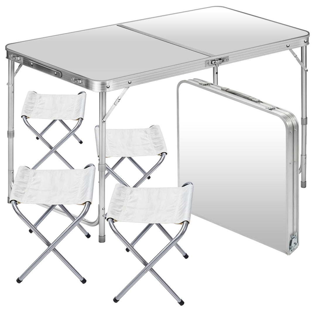 GOODS+GADGETS Klappbarer Multifunktionstisch Mehrzwecktisch Campingtisch Klapptisch Markttisch höhen