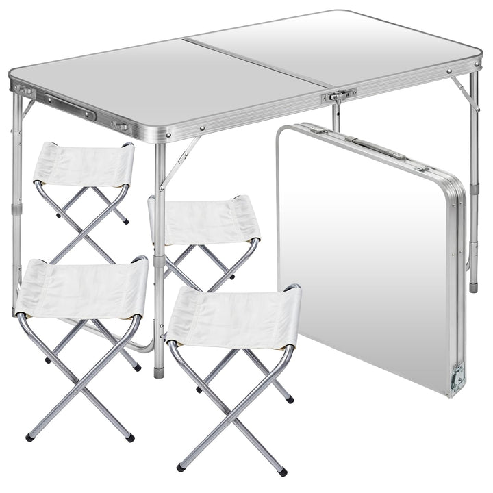GOODS+GADGETS Klappbarer Multifunktionstisch Mehrzwecktisch Campingtisch Klapptisch Markttisch höhen