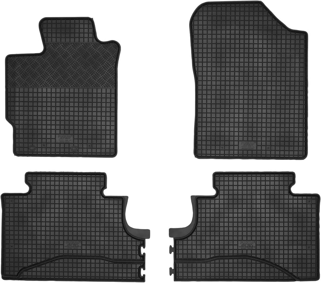 Gummi Fussmatten passend für Toyota Yaris III ab 9/2011-8/2020 (XP13) AZUGA AZ10092437 Gummimatten A