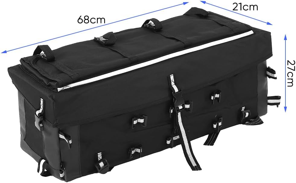 Wakects ATV-Tasche, Universal Soft ATV Quad Bag, Reissfeste Und Verstellbare Gurtbänder Satteltasche