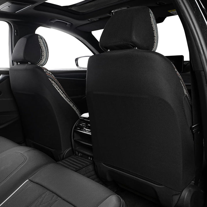 Auto-Sitzbezüge Vordersitze Baja Boho Stil,Sitzbezug Set Universal für Fahrersitz und Beifahrer Zube