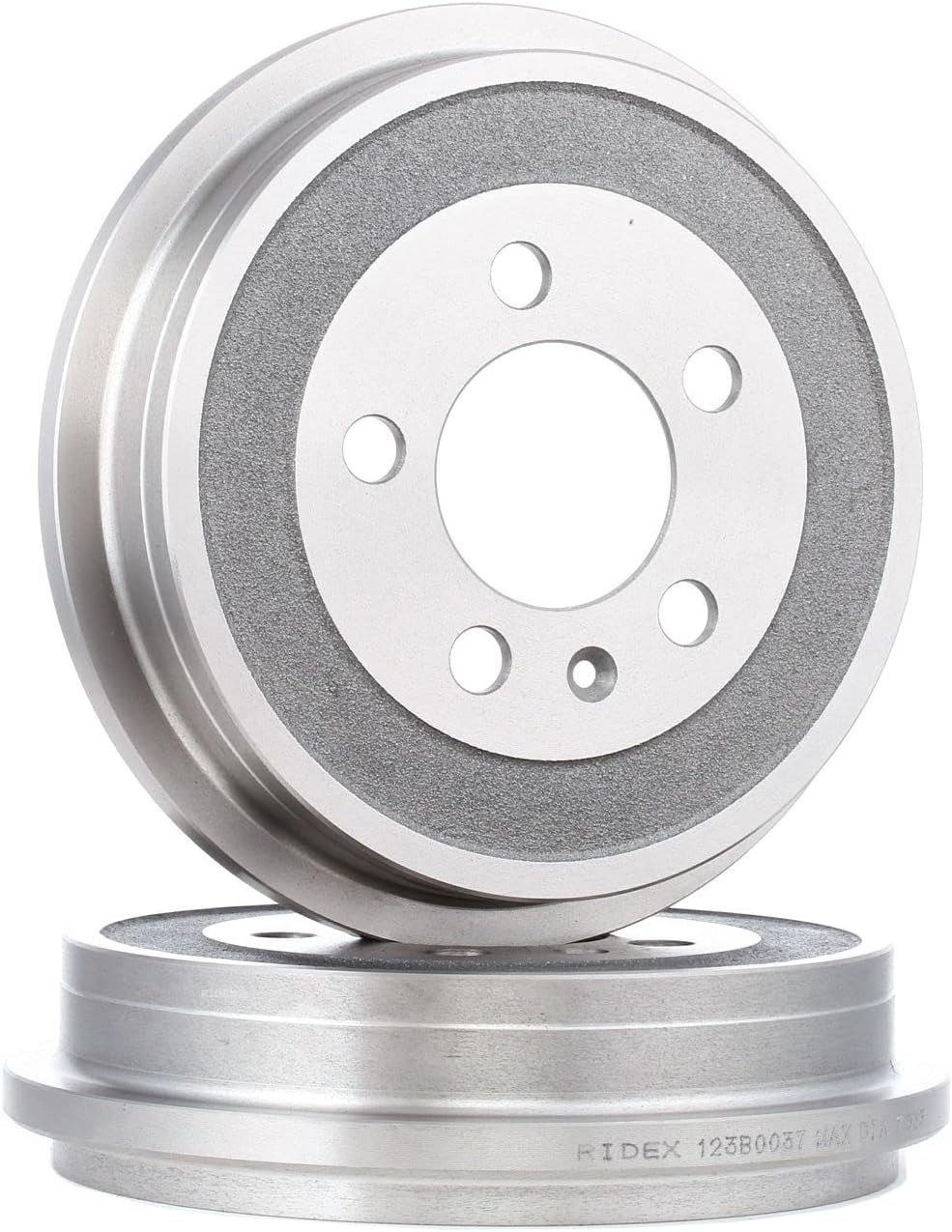 2x RIDEX Bremstrommel 123B0037 hinten für POLO (9N_) 4,0kg