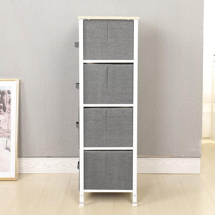 sogesfurniture Aufbewahrung Kommode Garderoben mit 4 Stoff-Schubladen, universale Schubladenbox Schu