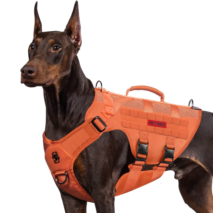 OneTigris No-Pull Hundegeschirr, AIRE MESH Einstellbar Sicherheitsgeschirr Ultra Atmungsaktiv für Gr