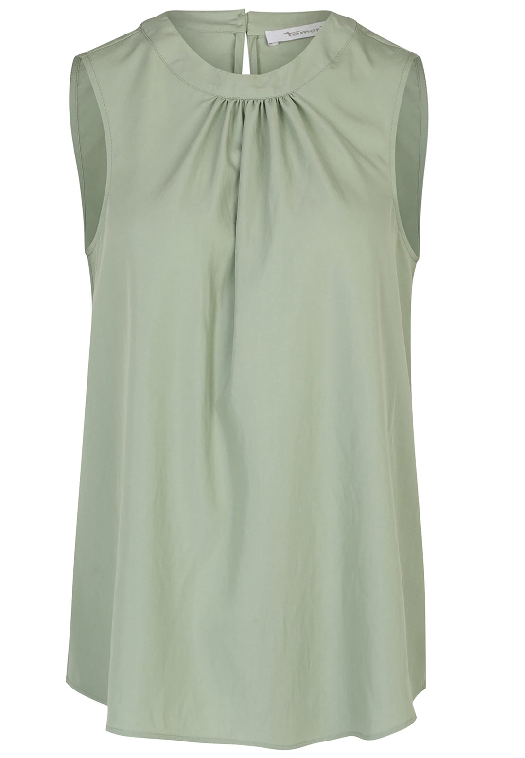 Tamaris Damen AVEIRO AOP Gewebtes Rundhalsausschnitt Top 38 Gossamer Green, 38 Gossamer Green