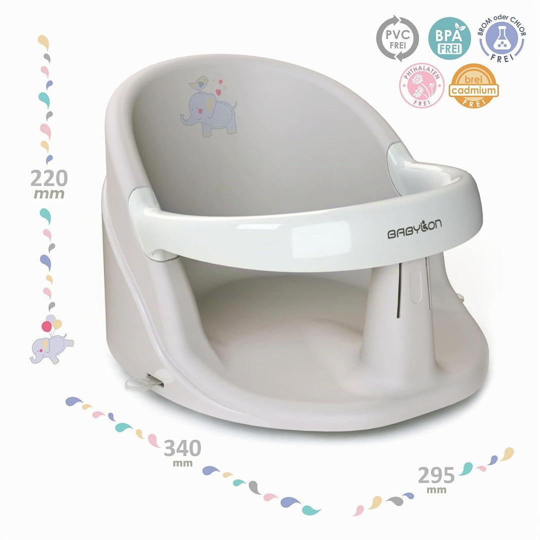 BABYLON Baby Badewannensitz Nemo – Badesitz baby ab 6 monate, Badewannensitz Baby mit 4 Anti-Rutsch-