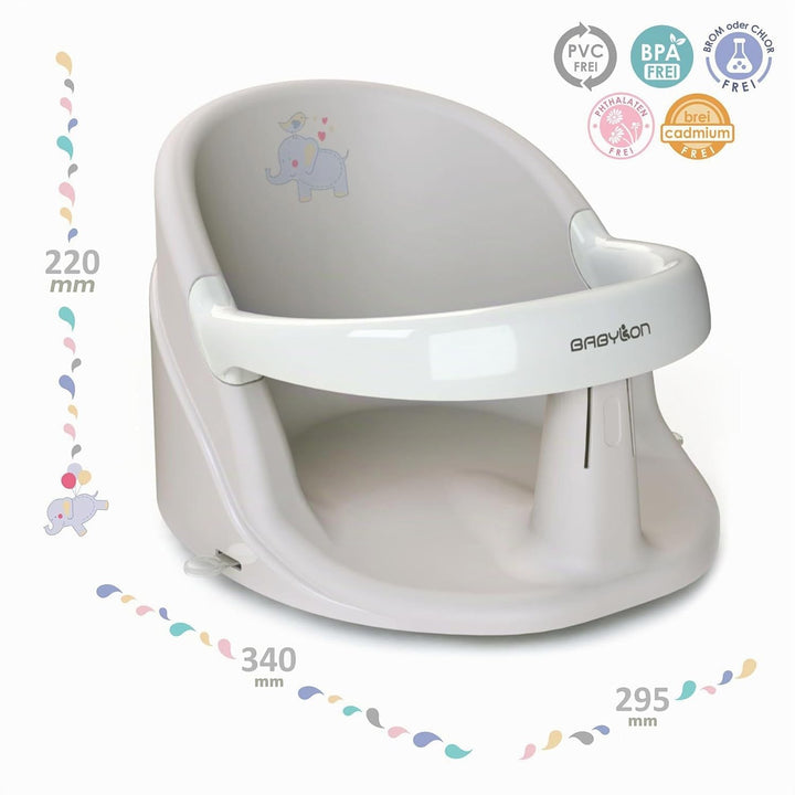 BABYLON Baby Badewannensitz Nemo – Badesitz baby ab 6 monate, Badewannensitz Baby mit 4 Anti-Rutsch-