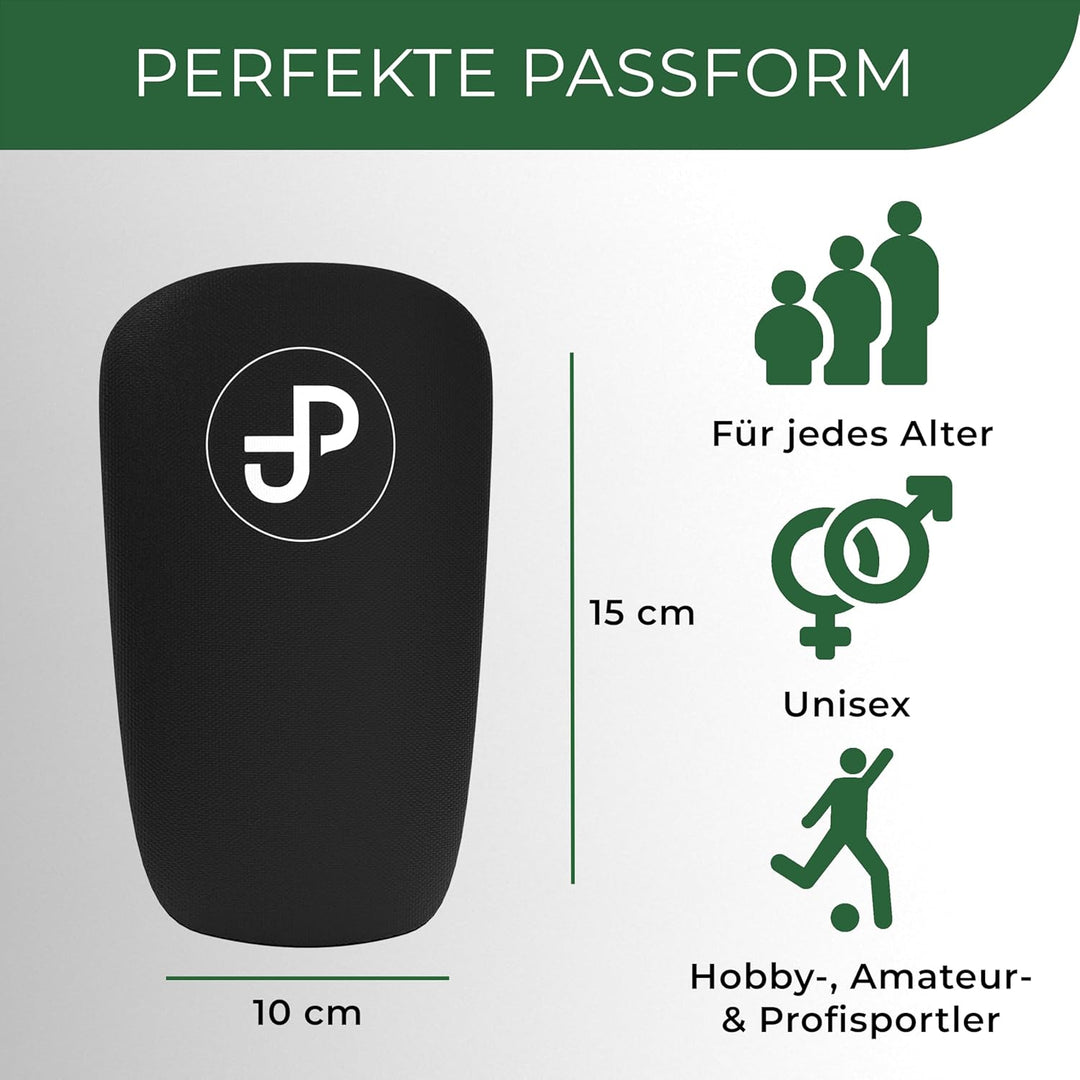 JDP Premium Schienbeinschoner, Individuell anpassbare Schienbeinschoner Fussball Herren, Mini Schien