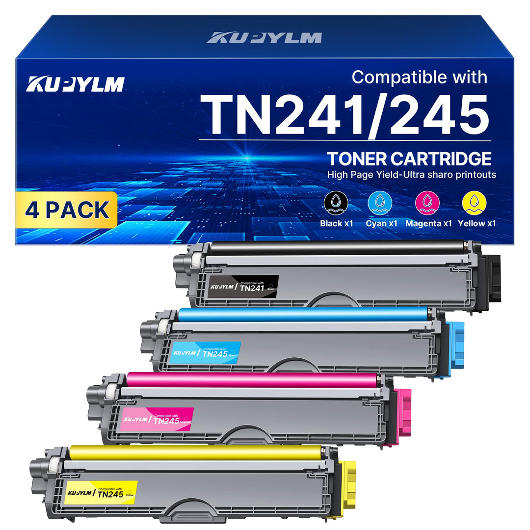 KUPYLM TN241 TN245 Tonerkartusche kompatibel für Brother TN-241 TN-245 für MFC-9330CDW DCP-9020CDW M