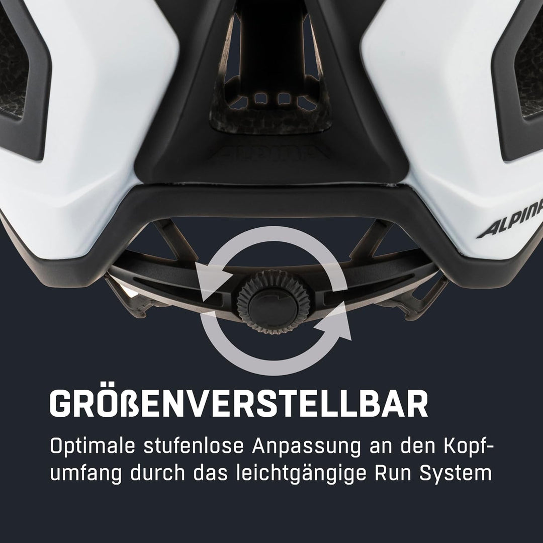 ALPINA COMOX - Widerstandsfähiger, Stossabsorbierender & Anpassbarer Enduro Fahrradhelm Mit kurzem S