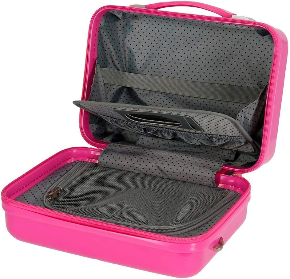 Disney Encanto Kulturbeutel, anpassbar, mit Umhängetasche, rosa, 29 x 21 x 15 cm, starr, ABS 9,14 l