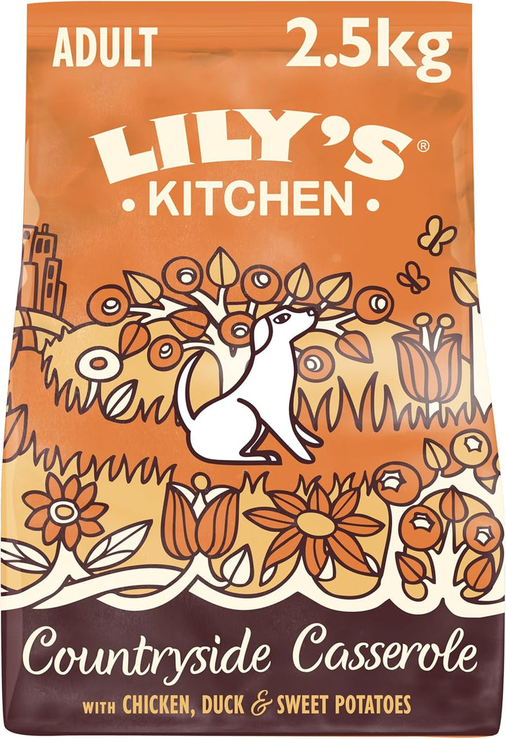 Lily's Kitchen natürliches Trockenfutter für ausgewachsene Hunde Huhn und Ente Getreidefreies Rezept