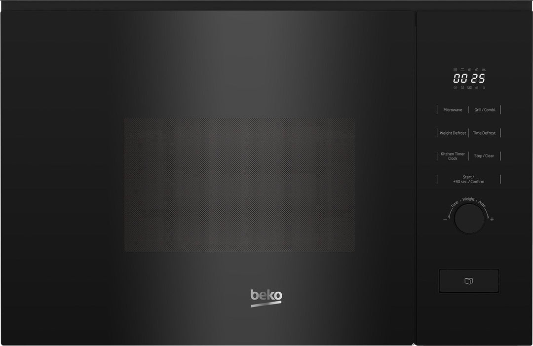 Beko BMGB20212B Stand Mikrowelle, 800W. Grill 1000W, Einbaufähig, 20L, Kindersicherung, 8 Garprogram
