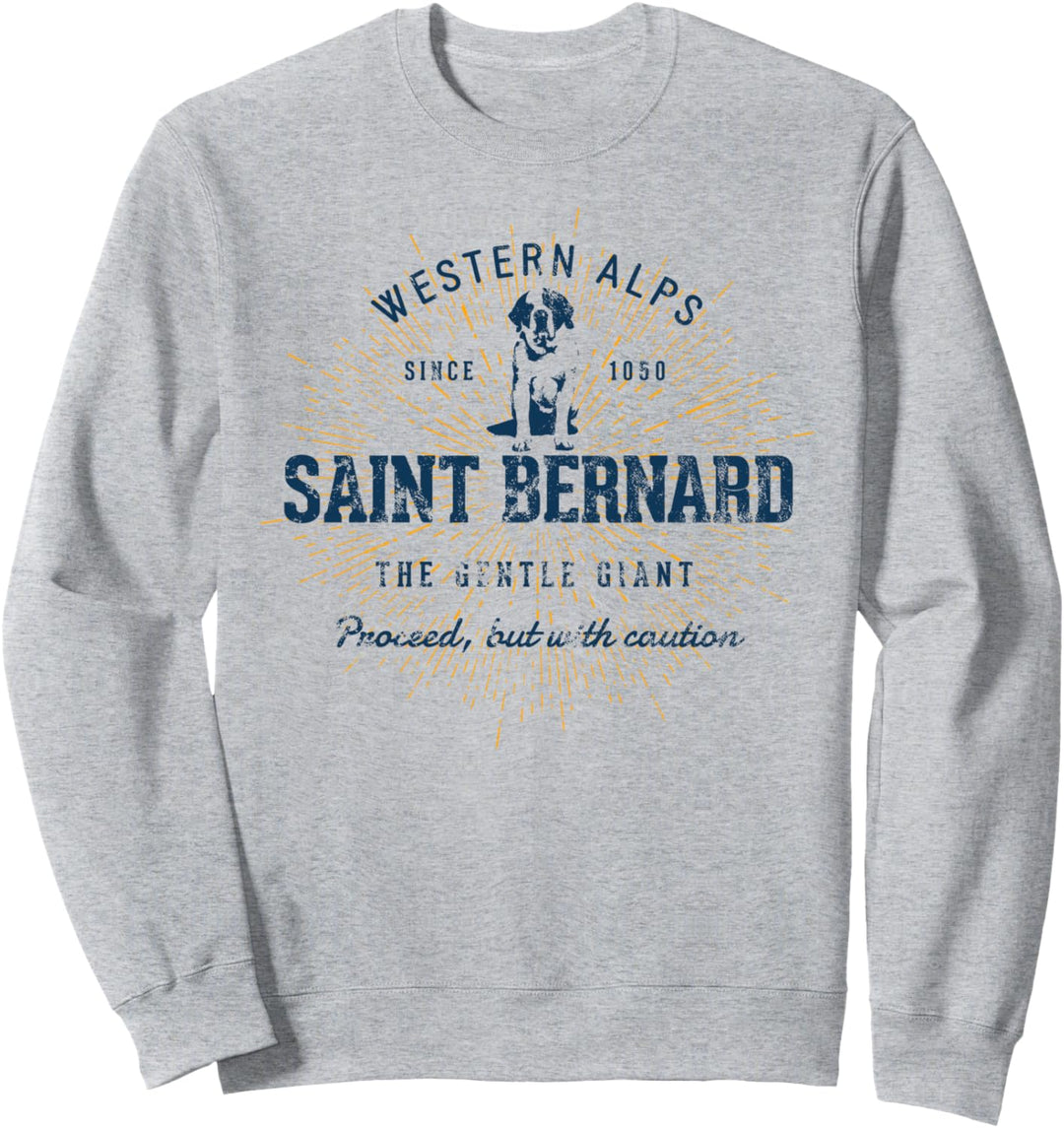 St. Bernard Geschenk Vintage Bernhardiner Sweatshirt