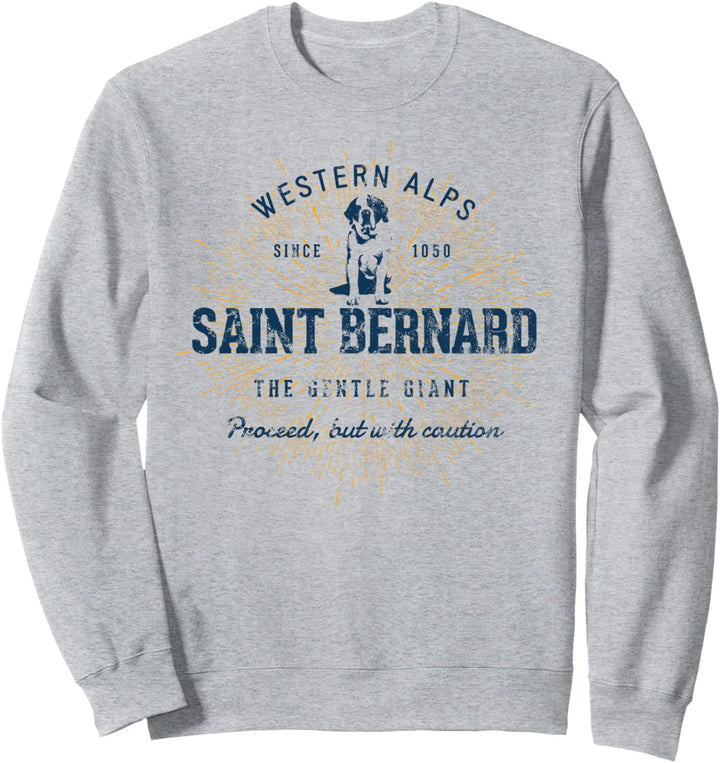St. Bernard Geschenk Vintage Bernhardiner Sweatshirt
