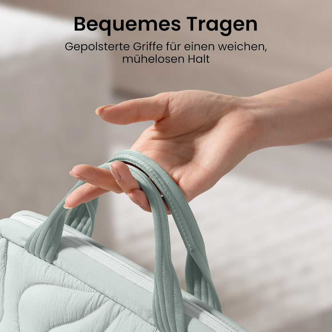 tomtoc Laptoptasche 14 Zoll, Puffy Laptop Tasche für Damen, Leichte Laptoptasche für 14 Zoll MacBook