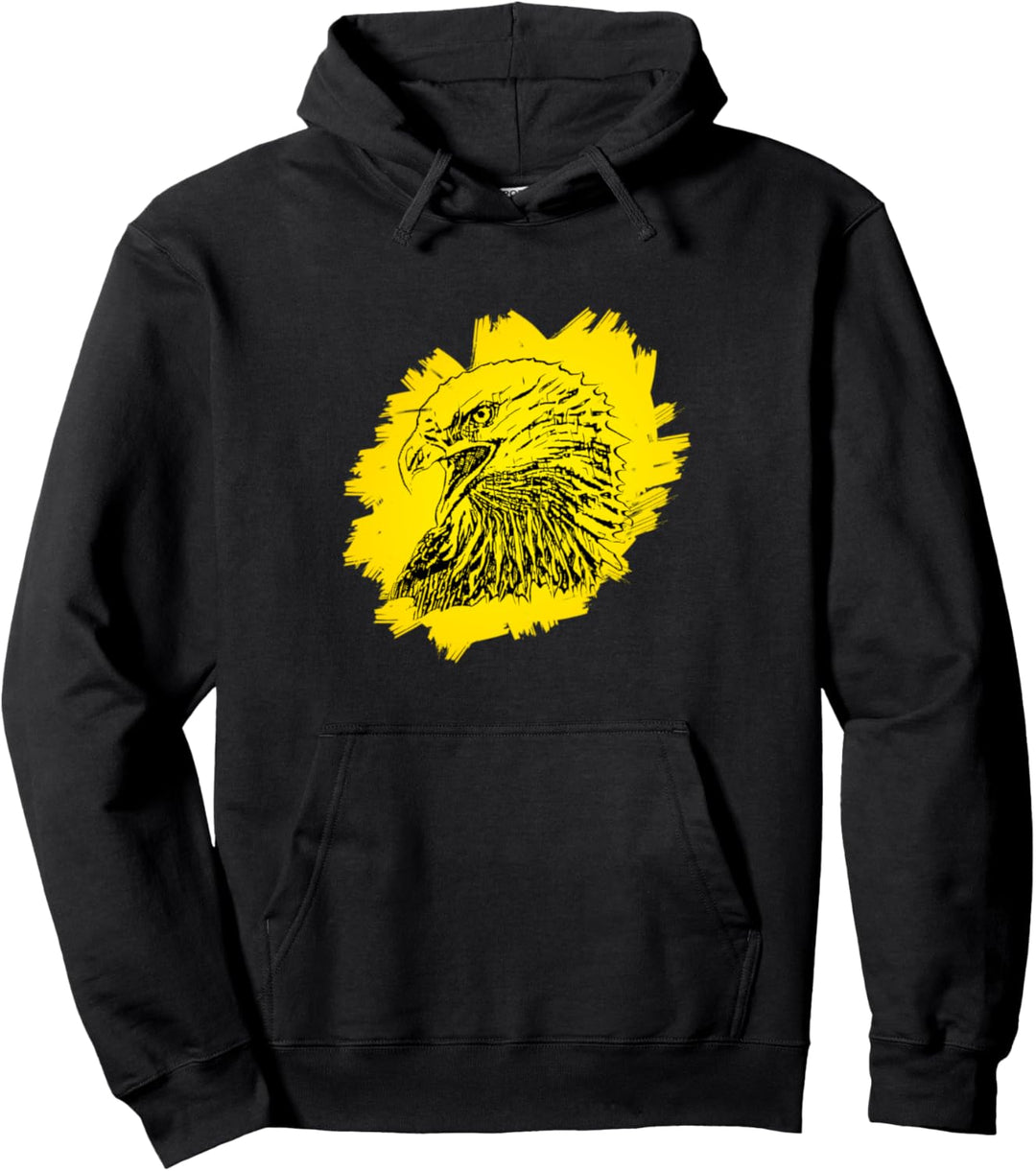 Adler Raubvogel Motiv Vögel Tiere Krallen Schnabel Design Pullover Hoodie