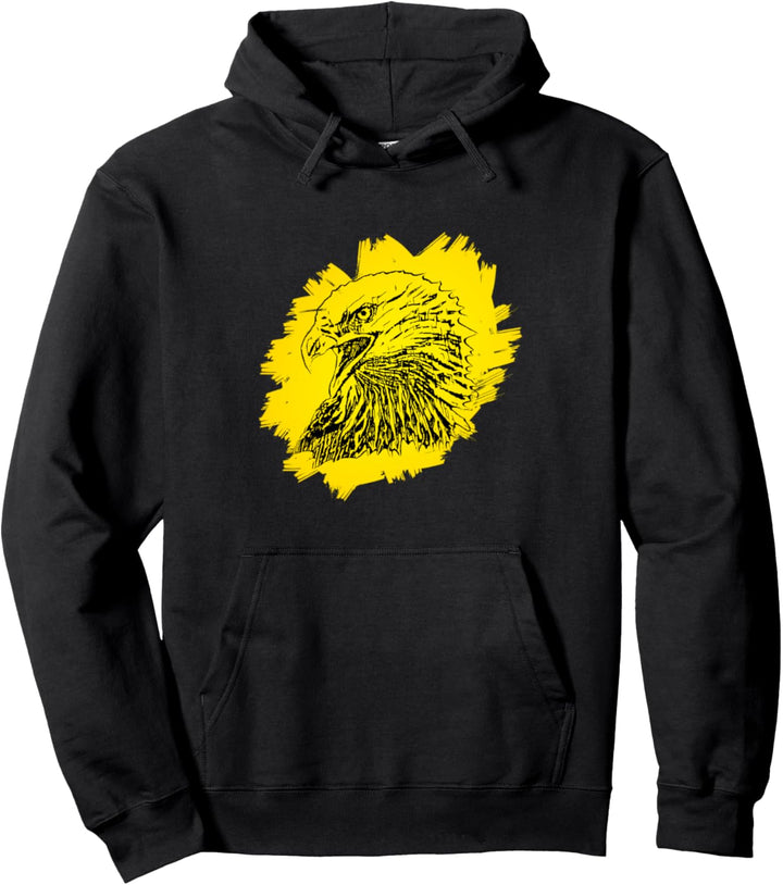 Adler Raubvogel Motiv Vögel Tiere Krallen Schnabel Design Pullover Hoodie