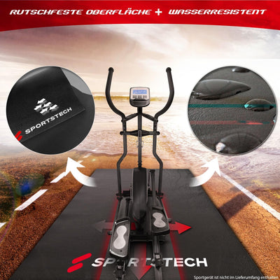 4-6 mm Bodenschutzmatte für Fitnessgeräte Heimtrainer – Sport Multifunktionsmatte, Fitnessmatte in s