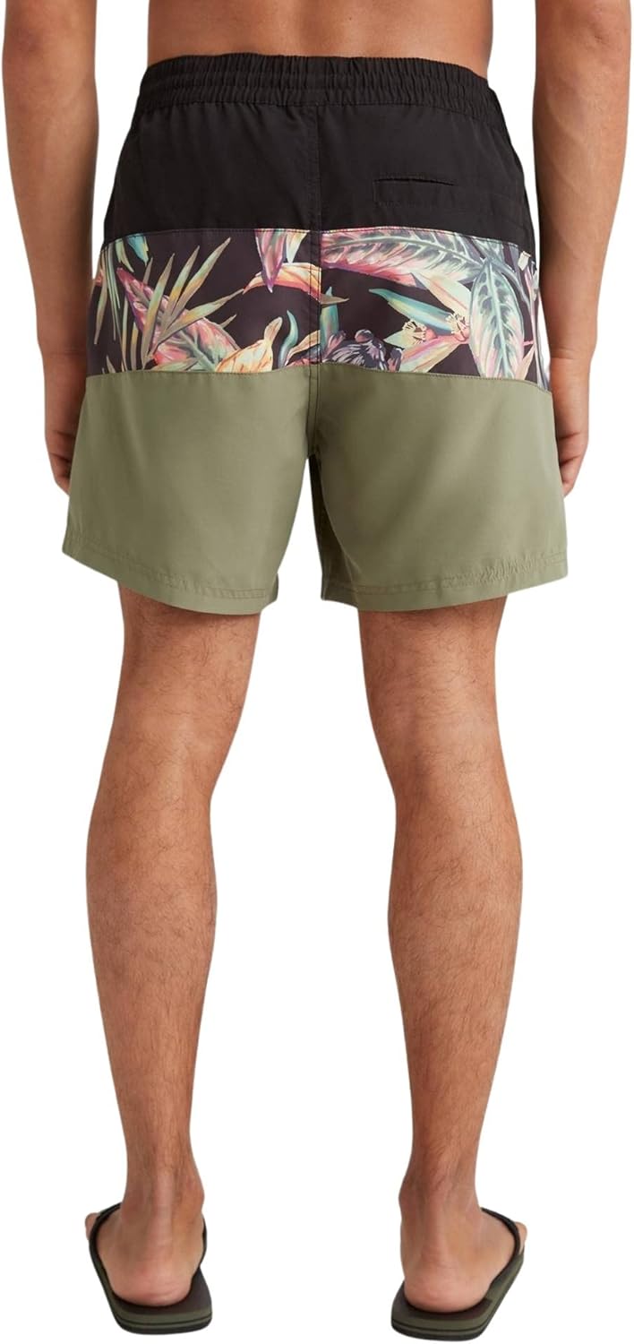 O'Neill Herren Badehose, S-M 39033 Black Tropical Flower