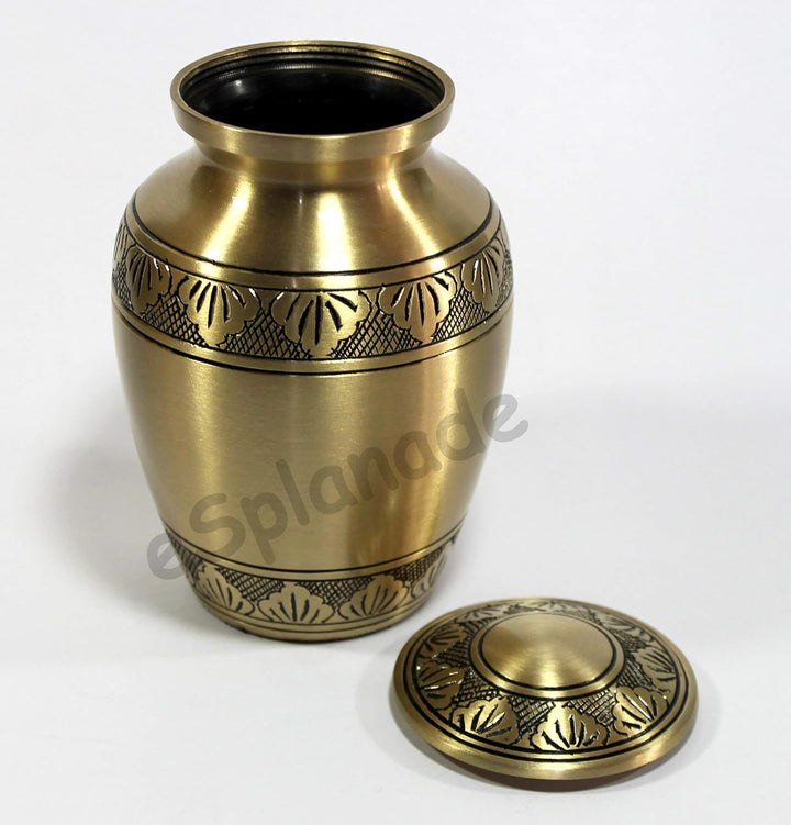eSplanade Metall-Urnen-Gedenkglas-Behälter (Bronze), Bronze