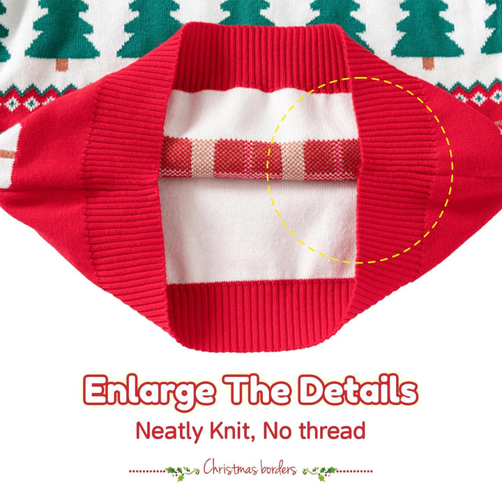 Minizone Baby Winter Strickpullover Weihnachten Langarm Sweatshirts Warme Kleidung 1-6 Jahre 3-4 Jah