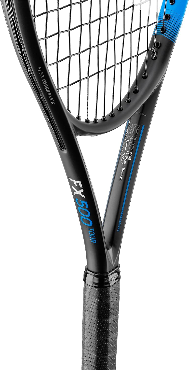 Dunlop Tennisschläger FX 500, Blau, Grip Size 2, unbesaitet FX 500 Tour 3, FX 500 Tour 3