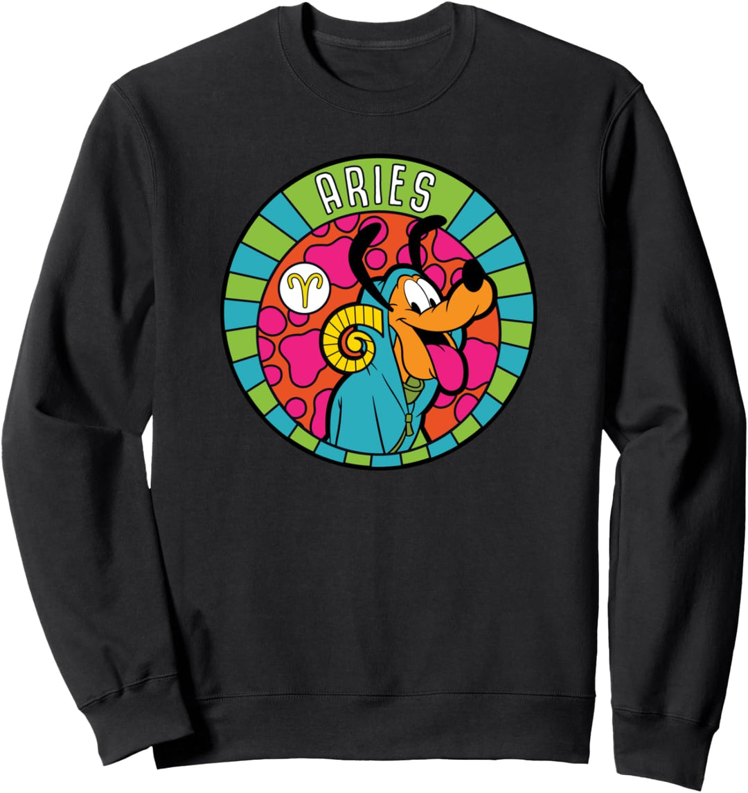 Disney Pluto Zodiac Aries Retro Sweatshirt