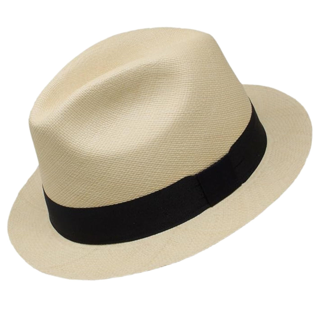 Gamboa Fedora Panama Hut Herren und Damen Sommer Strohhut Panamahut Sonnenhut UV-Schutz UPF50+ L Bor