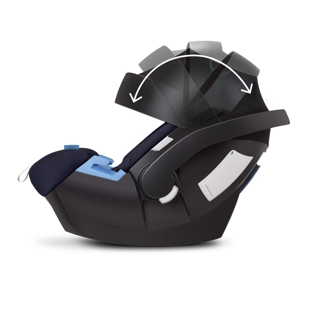 CYBEX Gold Babyschale Aton 5, Inkl. Neugeboreneneinlage, Ab Geburt bis ca. 18 Monate, Max. 13 kg, Ri