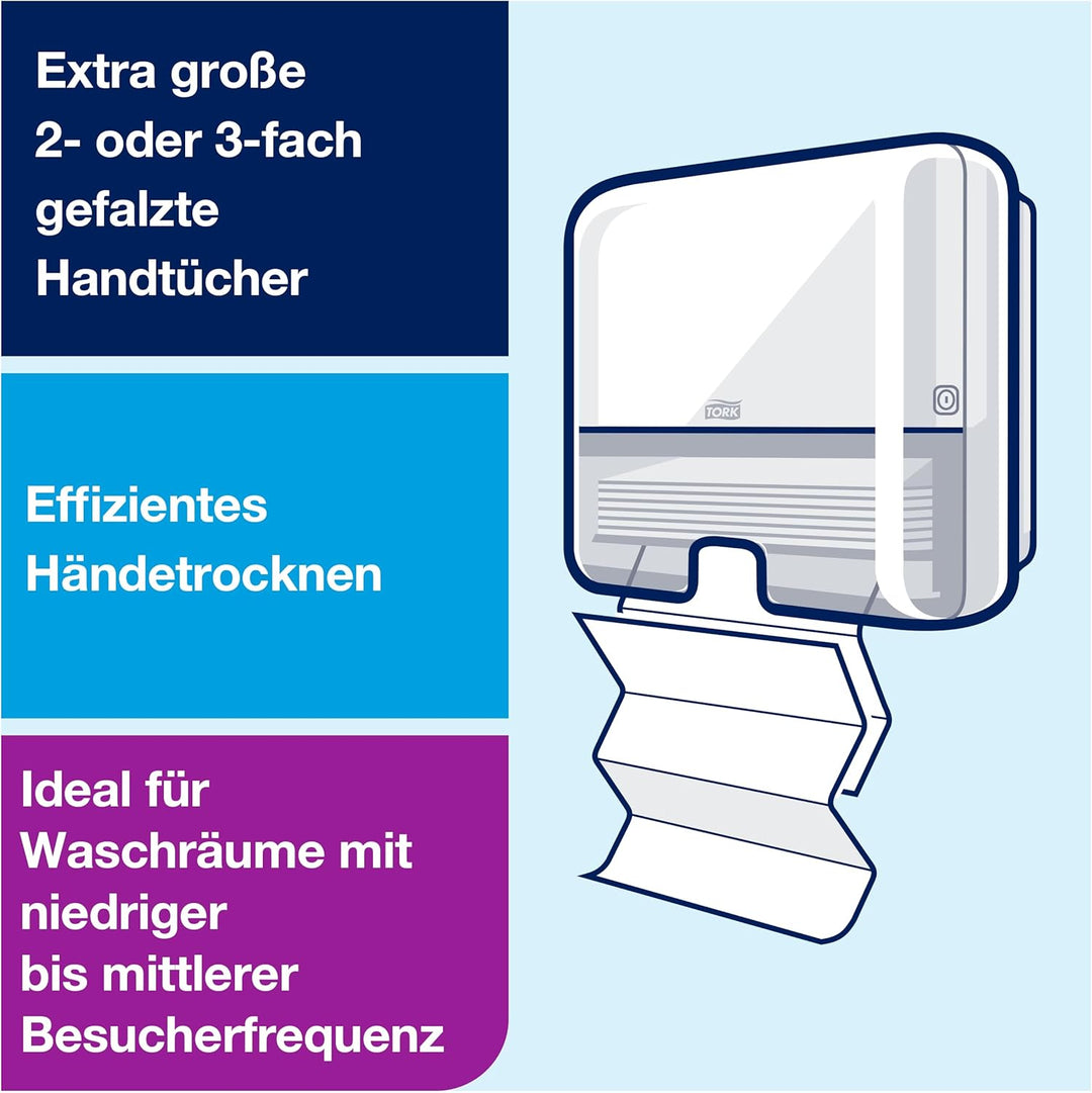 Tork Xpress extra weiche Multifold Papierhandtücher 600297 (H2 Premium Falthandtücher, 2-lagig) weis