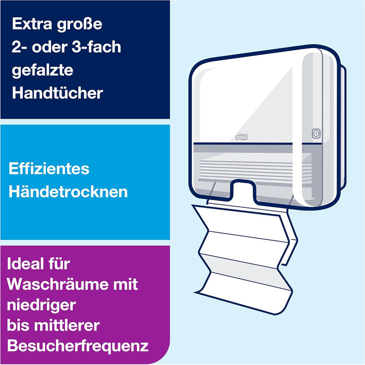 Tork Xpress extra weiche Multifold Papierhandtücher 600297 (H2 Premium Falthandtücher, 2-lagig) weis