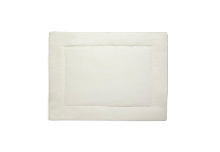 Jollein Krabbeldecke für Baby - Basic Knit, Ivory - Laufgittereinlage - 75x95 cm - Spieldecke Baby -