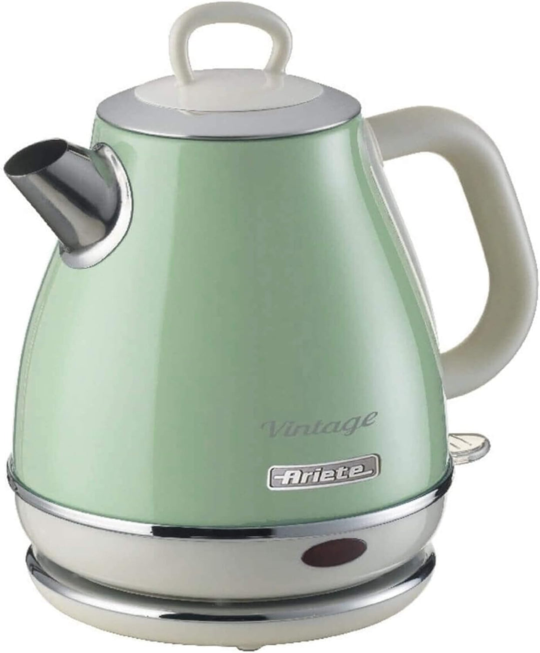 Ariete, 2868 Vintage, elektrischer Design-Wasserkocher aus Edelstahl für Aufgussgetränke, Tee und Kr