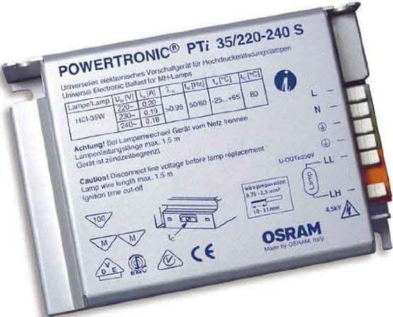 Osram EVG Vorschaltgerät PTi 70 Watt 220-240 Volt Einbaugerät S für CDM / HCI / HQI 70W