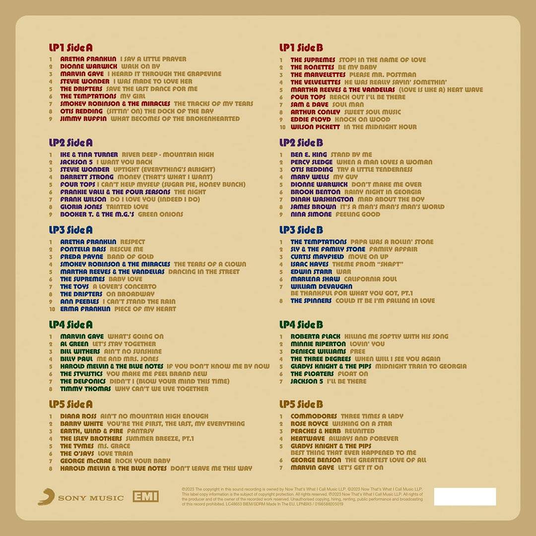 Now Presents: Classic Soul, Vinyl