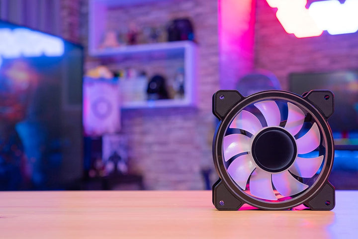 Aerocool Mirage PC Case Fan – 12 Pro, 3 x ARGB Translucent Fans 120mm, 1 x H66F RGB Hub, Infinity Mi