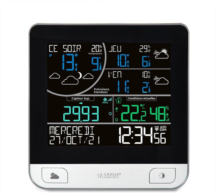 La Crosse Technology - LW3101 Wetterstation, WLAN, mit 3-Tage-Vorhersage – silberfarben