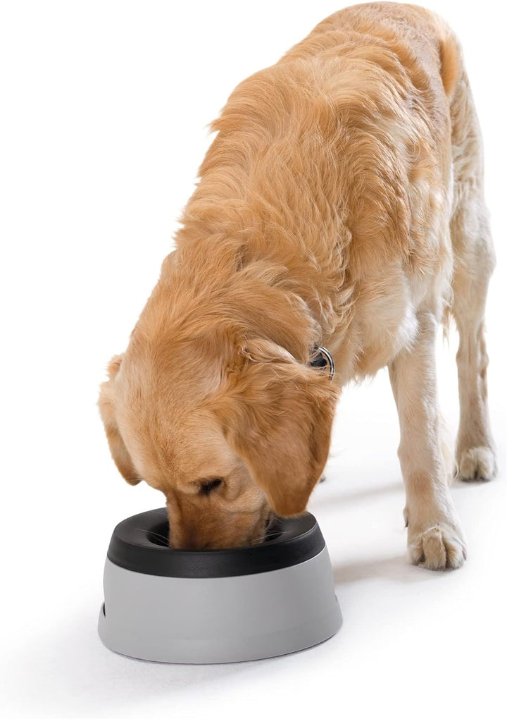 HUNTER ROAD REFRESHER 1,4 l, praktischer Reisenapf für Hunde, mit Anti-Schwapp-Funktion, grau/ schwa