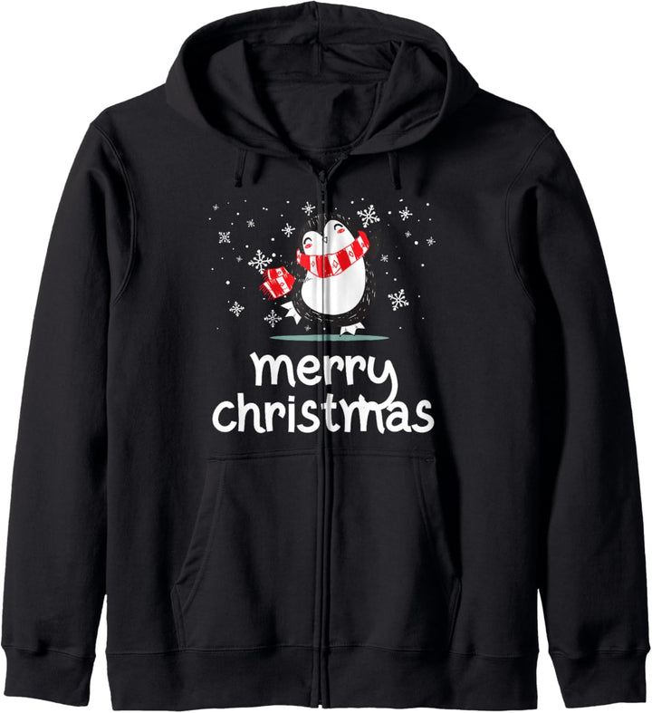 Funny Merry Christmas. Funny Penguin. Christmas Kapuzenjacke