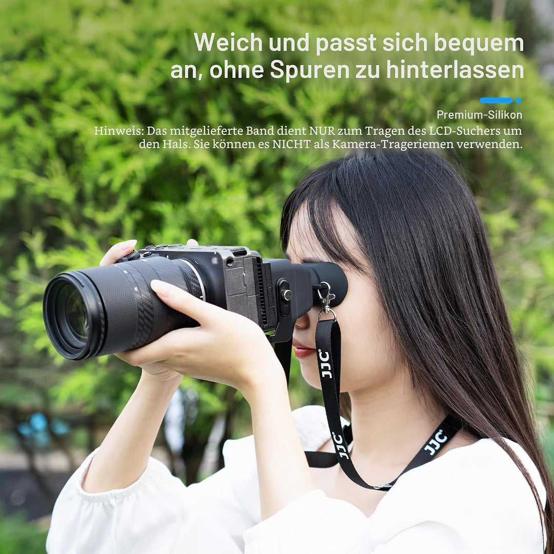 JJC Kamera LCD Sucher Haube mit Grundplatte-Kit für Sony FX30 FX3 Kameras, 3-fache Vergrösserung Ver