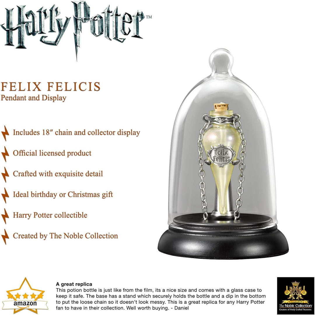 The Noble Collection Felix Felicis Pendant and Display