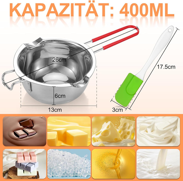 Kerzen Selber Machen Set, DIY Kerzenherstellung Kit,4 Stück 3D Silikonform Kerzenformen zum Giessen,