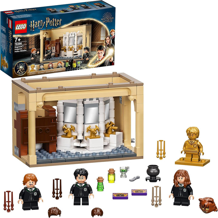 LEGO 76386 Harry Potter Hogwarts: Misslungener Vielsaft-Trank Set zum 20. Jubiläum mit Harry als gol
