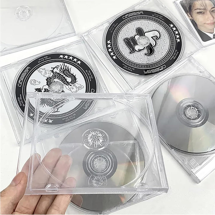 12 Stück 10,4 mm CD DVD Hüllen Standard Kunststoff transparent Jewel Case mit Montiert Klar Tablett