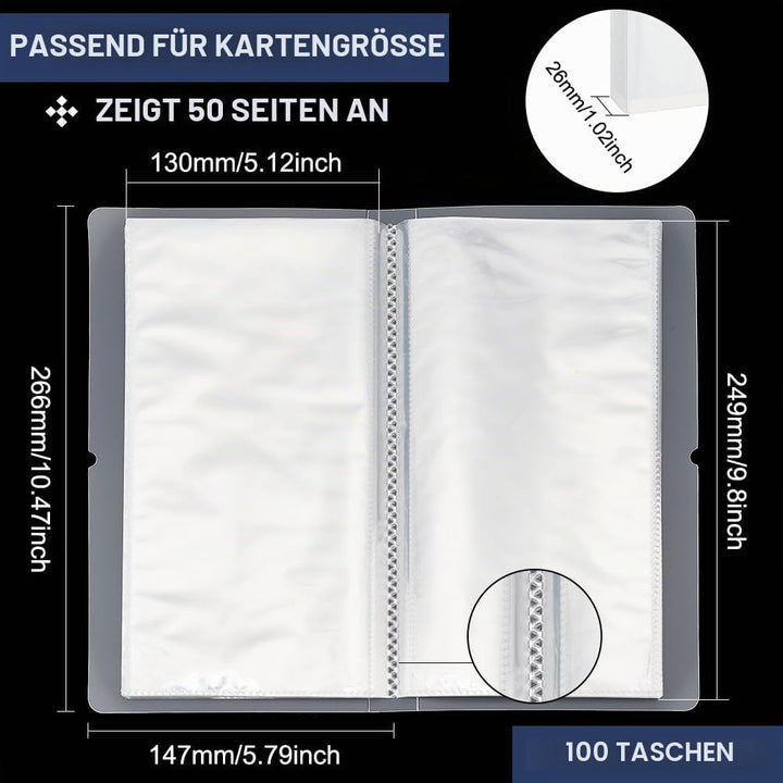 BENECREAT Klares Aufkleber-Organizer-Ordner-Aufbewahrungsbuch Für Aufkleber-Aufbewahrung, Sammelalbu