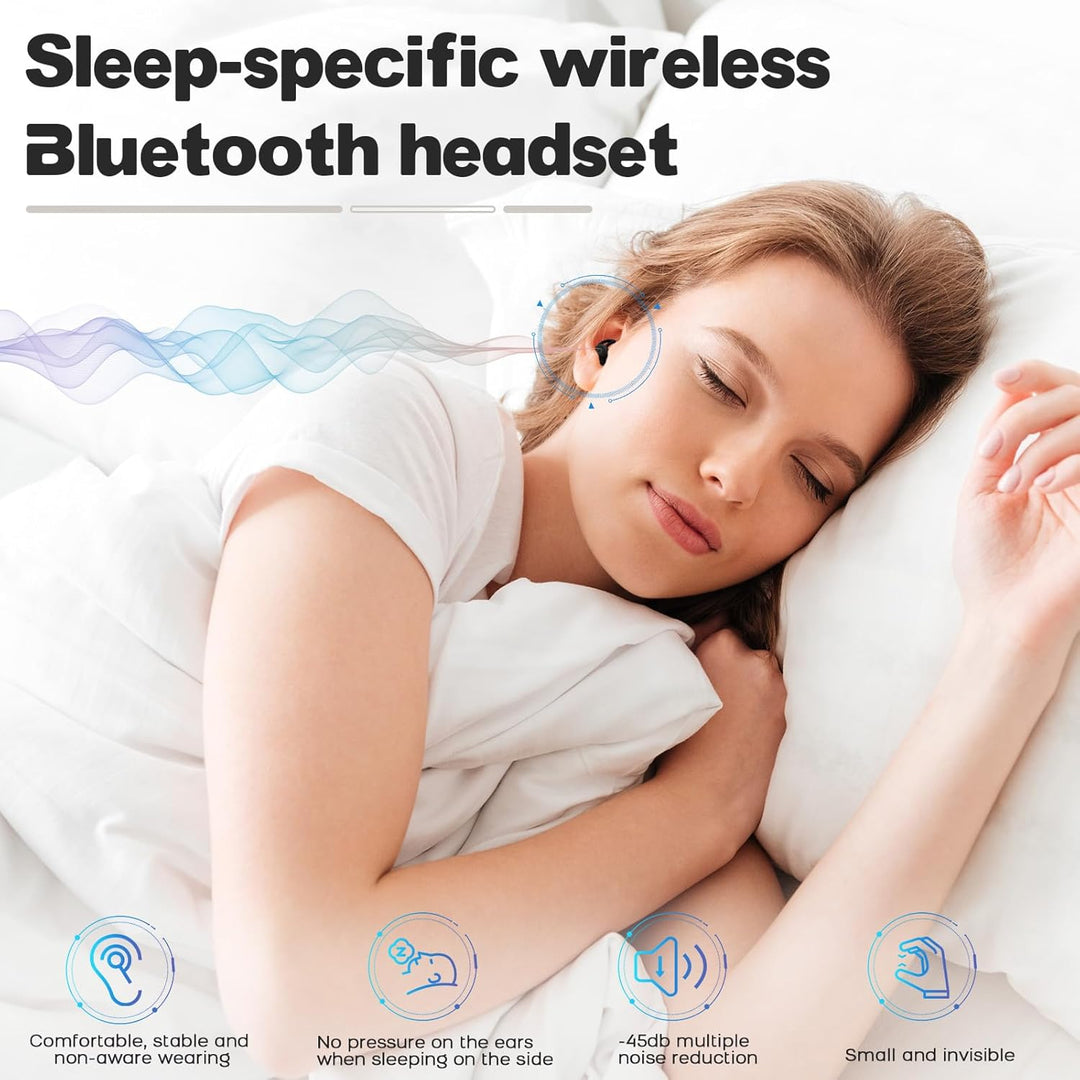 Novonell Snooze Pods Pro, Anti Schnarch-Kopfhörer für Seitenschläfer, Ultrabequem & Geräuschfrei Sch