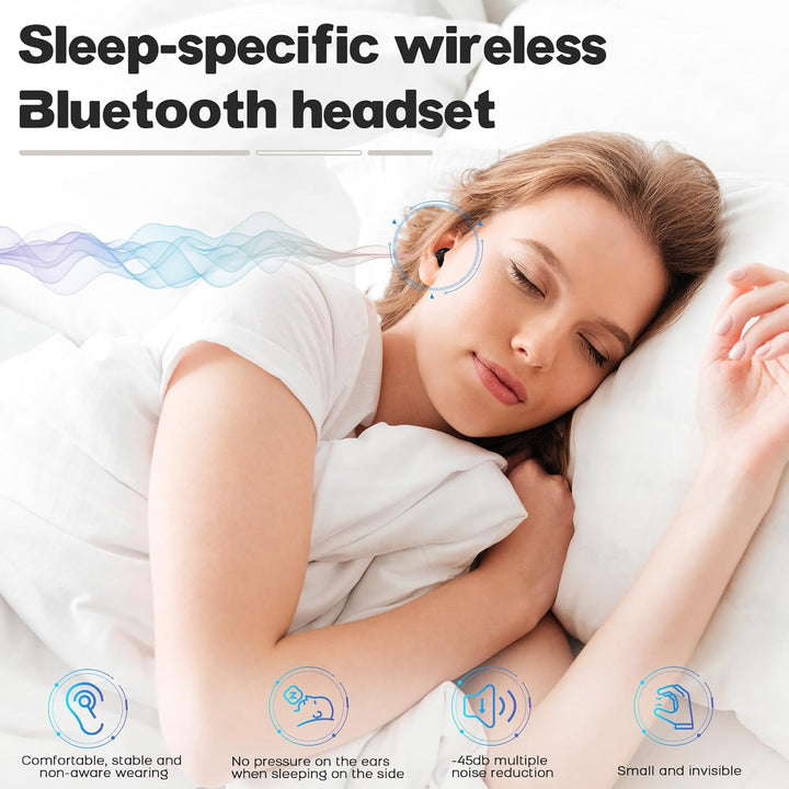 Novonell Snooze Pods Pro, Anti Schnarch-Kopfhörer für Seitenschläfer, Ultrabequem & Geräuschfrei Sch