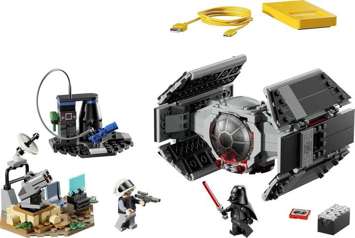 LEGO Star Wars 75421 SMART Play: Darth Vaders TIE Fighter - Interaktives All-in-1 Spielset mit SMART